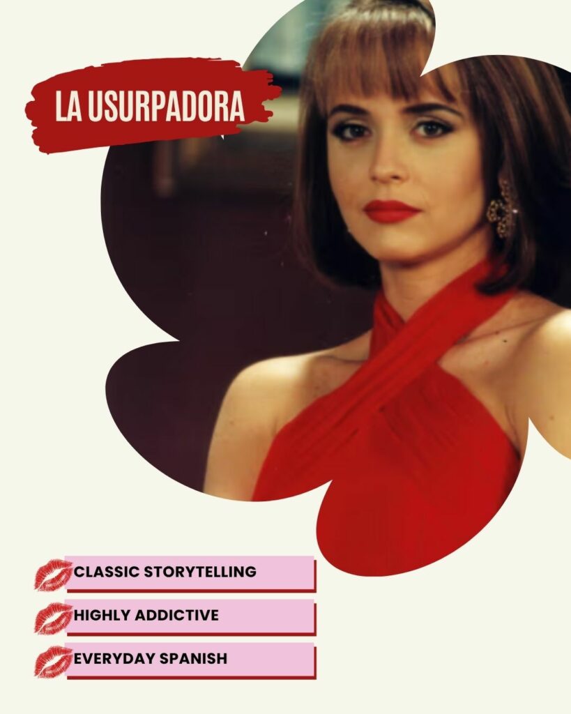 Best telenovelas to learn spanish - la usurpadora